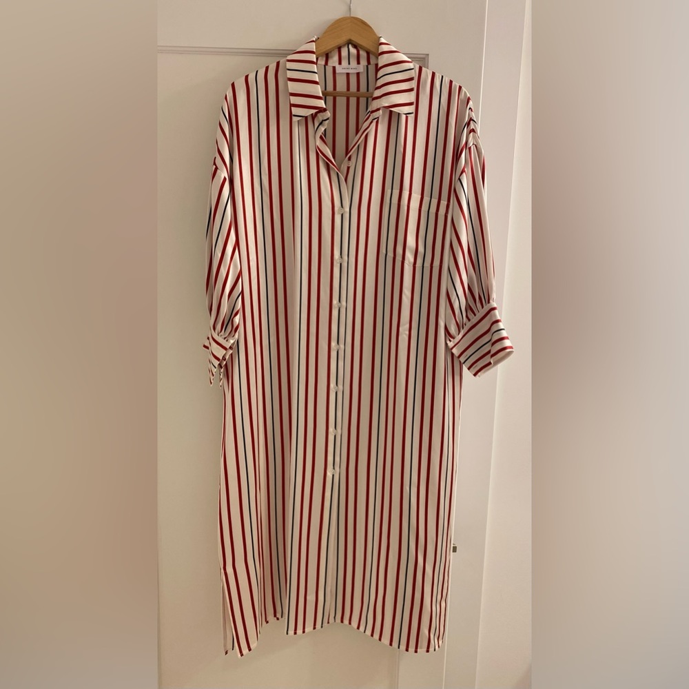 Anine Bing silk shirt dress, size L, never worn, perfect condition